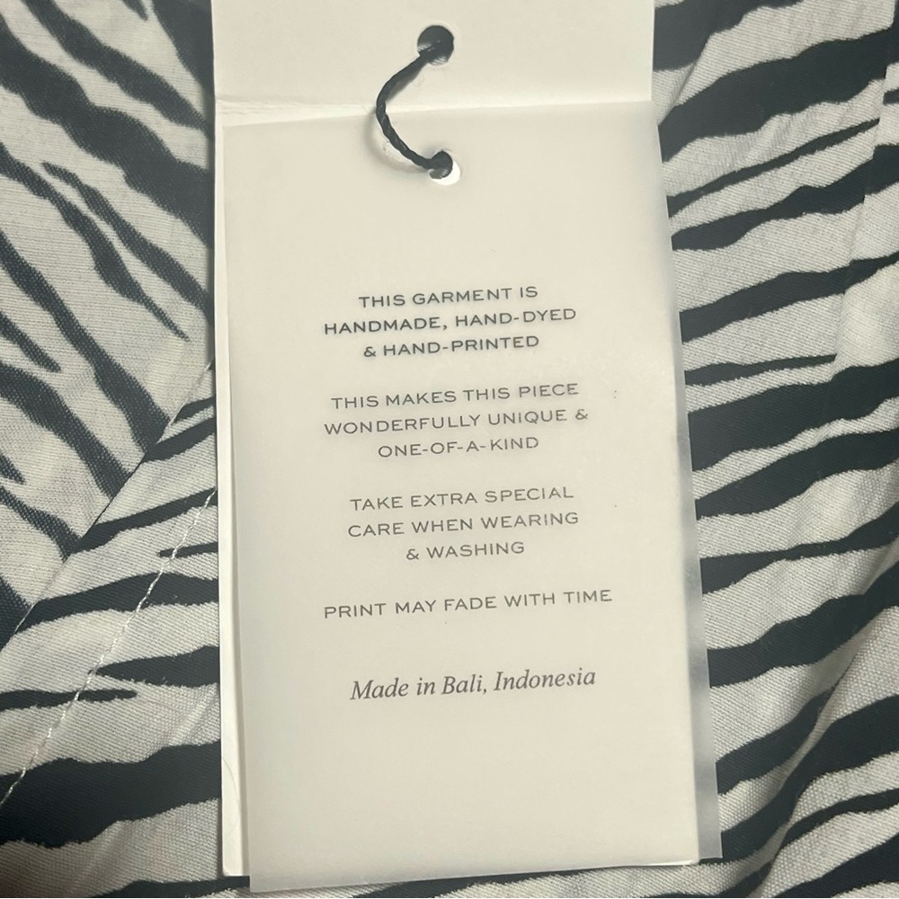 NWT Faithful the Brand Monochrome Zebra Pattern Dress - Picture 9 of 10